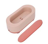 Yinhing Limpiador Ultrasónico, Máquina de Limpieza de Gafas Portátil Recargable de 360 grados con Vibración para Joyería, Correa de Reloj, Vajilla, Pinceles de Maquillaje (PINK)