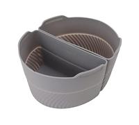 Yinhing Liner de Olla de Olla de Cocción Lenta de Silicona, Compatible con la Olla de Barro 6qt, Permite Cocinar Dos Comidas Diferentes a la Vez, Accesorios de Cocina Reutilizables (GREY)