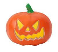 Yinhing Linterna de Calabaza LED con Batería 9 Pulgadas Luz | Lámpara de calabaza de plástico PE, 2 pilas AA, decoración de vacaciones para interiores y exteriores, diseño ligero