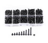Yinhing M3 Tornillos, 280 Unids/caja Screw Surtido M Tornillos Surtido Kit con una Superficie de Oxidación para Electrodomésticos, Maquinaria y Muebles