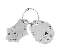 Yinhing Medidor de Soldadura de Unión en T de Soldadura de Filete de Acero Inoxidable de 2 Piezas Herramienta de Medición de Profundidad de Garganta de Longitud de Pierna para Soldadores Portátil