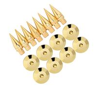 Yinhing Meetoot Speak 8 Pares 6 X 36 MM Pies de Aislamiento de Puntas de Altavoz de Cobre para un Rendimiento Mejorado Alfombrillas para Base de Altavoces de Alta Densidad