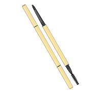 Yinhing Meioli Lápiz de Cejas de Doble Cabeza Punta Triangular A Prueba de Manchas Cepillo Espiral Suave para Maquillaje Gris 04 Embalaje Sellado (Color cafe oscuro)