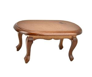 Yinhing Mesa de té de Madera Modelo Escala 12 Tamaño de Bolsillo Accesorio para Sala de Estar Diseño Exquisito Simulación Ligera para Accesorios de Fotografía