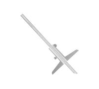 Yinhing Micrómetro de Profundidad Micrómetros de Profundidad Homem Calibrador Vernier de Alta de Acero Inoxidable Herramienta de Medición para Aplicaciones de Maquinaria e Ingeniería (0-150 mm)