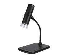 Yinhing Microscopio Digital F210 con Resolución HD de con 8 Luces LED Vidrio de Gran Aumento para Proyectos Científicos Inspección del Hogar y Fines Educativos