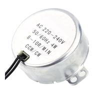 Yinhing Motor Síncrono de 220 240 V CA Motor de Engranaje de Imán Permanente con Salida de 4 W Rotación de 2,5 3 RPM Dirección CW/CCW Diseño Compacto y Liviano (8-10RPM)