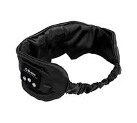 Yinhing Music Eye Cover Night Sleep Eye Shade Bloqueo de Luz Auriculares Ultrafinos Cómodo Diseño Ergonómico Color Elegante para Viajes Meditación y Relajación (Black)