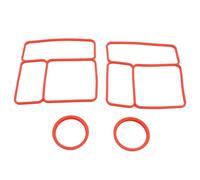 Yinhing OmieBox Junta de Sellado de Tapa de Silicona, Paquete de 2, Sellado de Repuesto para Contenedor de Alimentos Hermético, Se Adapta a la Lonchera OmieBox, Material Seguro (rojo)