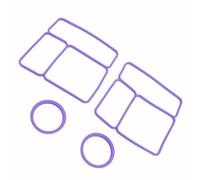 Yinhing OmieBox Junta de Sellado de Tapa de Silicona, Paquete de 2, Sellado de Repuesto para Contenedor de Alimentos Hermético, Se Adapta a la Lonchera OmieBox, Material Seguro (PURPLE)
