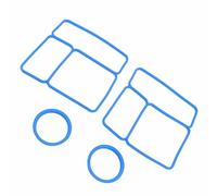 Yinhing OmieBox Junta de Sellado de Tapa de Silicona, Paquete de 2, Sellado de Repuesto para Contenedor de Alimentos Hermético, Se Adapta a la Lonchera OmieBox, Material Seguro (BLUE)