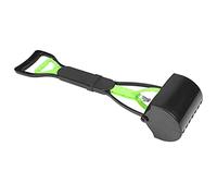 Yinhing Pala para Excrementos de Mascotas con y Mandíbula Resistente para Recolección de Desechos de Perros y Gatos, Herramienta Fácil de Usar, Grande, Verde (Verde Negro)
