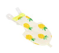 Yinhing Pañal para Pájaros para Mascotas, Traje Lavable para Loros, Diseño Cómodo con Bolsillo Interior y Decoración de Lazo, Pañales de Orina para Facilitar su Uso (M piña)