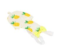 Yinhing Pañal para Pájaros para Mascotas, Traje Lavable para Loros, Diseño Cómodo con Bolsillo Interior y Decoración de Lazo, Pañales de Orina para Facilitar su Uso (L piña)