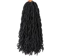 Yinhing Paquete/24 Pelucas Gitanas Onduladas de Primera Calidad, Extensiones de Cabello Trenzado Sintético con Rastas de 18'', Ideales para Mujeres, Postizos Elegantes y Versátiles para Cualquier