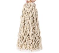Yinhing Paquete/24 Pelucas Gitanas Onduladas de Primera Calidad, Extensiones de Cabello Trenzado Sintético con Rastas de 18'', Ideales para Mujeres, Postizos Elegantes y Versátiles para Cualquier