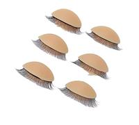 Yinhing Párpados de Repuesto de Pestañas Dobles de Silicona, 3 Pares para Práctica de maniquí, Pestañas de Injerto, Suaves, Reutilizables, Ideales para Principiantes e Instituciones de Formación