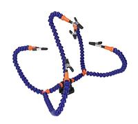 Yinhing PCB Flexible Tercera Mano Soldadura Ayudando a Manos Herramienta con 5 Brazos Giratorios Clips para Rascar y Base Estable para Manualidades Taller de Joyería (BLUE)