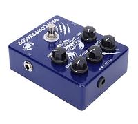 Yinhing Pedal de bajo Efecto de Punto de Presión True Bypass Carcasa de Aleación de Aluminio Claridad de Sonido Mejorada Diseño Compacto Adecuado para Bajistas Procesador de Efectos Versátil Modelo