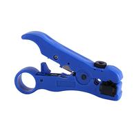 Yinhing Pelacables Coaxiales para RG59 RG6 RG7 RG11 Herramienta de Corte de Cable Coaxial Azul Herramienta de Pelado de Cables para Instalación Profesional