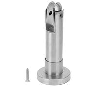 Yinhing Pie de Soporte de Partición de Abrazadera de Cerca de Vidrio de Acero Inoxidable para Baño, Inodoro, Cocina, Accesorio de Hardware de Partición de Barandilla de Fácil Instalación de Acero
