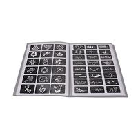 Yinhing Plantillas Reutilizables Temporales Arte Corporal Plantillas con Purpurina Kit Profesional con 19 Hojas Más de 400 Patrones para Tinta Tatuajes con Purpurina Pintura Corporal