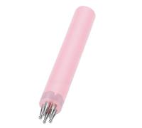 Yinhing Pluma de Punteado de Uñas de Flor de 5 Pétalos, Punta Fina de 1,8 Mm, Herramienta de Diseño de Flores de un Trazo de Acero Inoxidable, Herramienta de Arte de Uñas Floral, (PINK)