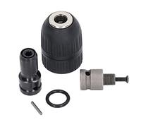 Yinhing Portabrocas Autoblocante con Rosca 20UNF de 2 Pulgadas Adaptador de Llave de Impacto Eléctrica sin Llave para Brocas de 2 13 Mm Construcción de Acero ABS con Alto Contenido de Carbono