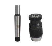 Yinhing Portabrocas MT3 Portabrocas MT3 de 16 Mm B18 sin Llave Autoajustable Capacidad de 16 Mm con Eje Cónico para Tornos Construcción de Acero 45