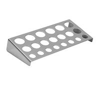 Yinhing Portavasos de Pigmento de Acero Inoxidable, Soporte Profesional para Tapa de Tinta con 23 Orificios, Organizador Duradero para Artistas, Plateado, 13cm