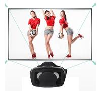 Yinhing Pro Auriculares de Realidad Virtual 3D con Gafas 3D VR Inmersivas Compatibilidad con Control Remoto para Teléfonos Móviles Experiencia de Juegos y Entretenimiento