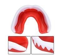 Yinhing Protector de Dientes Profesional Goma Diseño Ergonómico para Boxeo Karate Hecho de EVA Ambiental de Importación No e Inofensivo Negro Rojo Verde Blanco Azul Opcional (Blanco y rojo)
