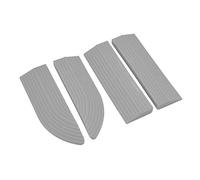 Yinhing Rampa de Umbral de Puerta Barredora Umbral de Goma de para Scooters Sillas de Ruedas Diseño Más Antideslizante Conjunto Modular con 4 Secciones (GRAY)
