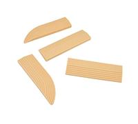 Yinhing Rampa de Umbral de Puerta Barredora Umbral de Goma de para Scooters Sillas de Ruedas Diseño Más Antideslizante Conjunto Modular con 4 Secciones (Beige)