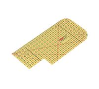 Yinhing Regla de Dobladillo Caliente, Herramienta de Medición de Alta Temperatura para Plancha Eléctrica, Regla de Planchado Suave y Resistente para Acolchado de Costura DIY (HR2010-S)