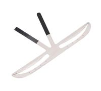 Yinhing Regla para Cejas Herramienta de Medición de Cejas de Acero Inoxidable de 3 Puntos con Plantilla de Plantilla y Diseño de Onduladas en una Encantadora Caja de Madera (Onduladas Embalaje