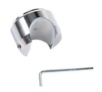 Yinhing Reloj con Montaje en Manillar de Motocicleta de 7/8 de Pulgada con Hora Precisa, Elegante Reloj con Esfera Blanca para Conductores y Fácil de Instalar, Ideal para Sus Aventuras en