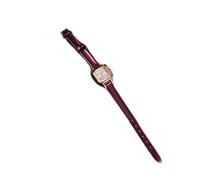 Yinhing Reloj de Pulsera de Cuarzo Femenino de Moda con Pantalla Analógica de Diseño Elegante y Cómoda Correa de PU Color Rojo Elegante para Cualquier Ocasión (Purple)