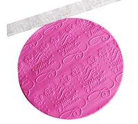 Yinhing Rodillo Acrílico de para Hornear Pasteles y Decoración de Pasteles Rodillo de Fondant Versátil para Proyectos de Bricolaje Herramienta Ideal para Hacer Galletas y 12# (51031 Navidad)