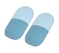 Yinhing Rodillo de Hielo Facial de Silicona Patrón 2 Piezas (azul claro) | Paquete de masajeador facial de silicona que reduce la hinchazón de los ojos y la cara, herramienta fría para spa en casa,