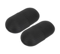 Yinhing Rodillo de Hielo Facial de Silicona Patrón 2 Piezas (BLACK) | Paquete de masajeador facial de silicona que reduce la hinchazón de los ojos y la cara, herramienta fría para spa en casa,