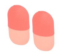 Yinhing Rodillo de Hielo Facial de Silicona Patrón 2 Piezas (PINK) | Paquete de masajeador facial de silicona que reduce la hinchazón de los ojos y la cara, herramienta fría para spa en casa,