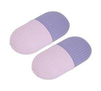 Yinhing Rodillo de Hielo Facial de Silicona Patrón 2 Piezas (PURPLE) | Paquete de masajeador facial de silicona que reduce la hinchazón de los ojos y la cara, herramienta fría para spa en casa,