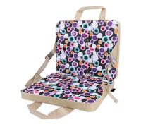 Yinhing S Cojín para Silla Plegable Al Aire Libre Estadio Floral Portátil Grueso Ideal para Pescar Acampar Chupar Rueda Amarillo Ligero Fácil de Transportar para Niños y Aventuras Familiares (Purple)