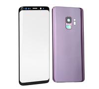 Yinhing S9 G960 Cubierta Trasera de Vidrio para Teléfono Pantalla Frontal Juego de Reemplazo de Lentes de Vidrio Piezas de Reparación de para S9 G960 Kit de Ensamblaje DIY Incluido (Purple)