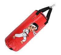 Yinhing Saco de de Boxeo para Niños para Entrenamiento Sanda Colgante de 60 Cm Equipo de Muay Thai Piel de PU con Acolchado Cuádruple Ideal para Adolescentes 2 Opciones de Color (60cm)