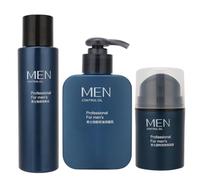 Yinhing Set de Cuidado Facial para Hombres Hidratante Nutritivo Control de Aceite Limpiador Kit de Crema Tónica para Hombres Rutina de Cuidado de la Piel Hidratante Extracto de Plantas