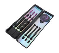 Yinhing Set Diseño Moleteado Profesional de Hierro y Aluminio con Caja de Almacenamiento Premium Punta de Metal de para Fiestas de Juego Competitivas Entretenimiento en el Hogar y Diversión Familiar