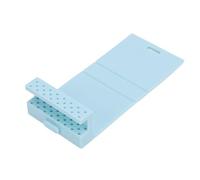 Yinhing Soporte de Silicona para Brocas de Uñas, Estuche Organizador Multiusos Plegable con Base de Exhibición para Almacenamiento de Brocas de Tecnología de Uñas, Salón y Uso (BLUE)