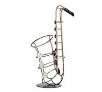 Yinhing Soporte para Botella de saxofón de Metal Vintage, estatuilla Decorativa Artesanal Ideal para Comedor, Sala de Estar, Cocina u Oficina, Accesorio Elegante para hogar y Hotel